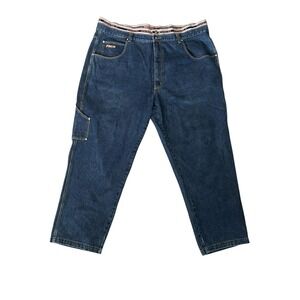 Vintage Paco Sport Jeans Men's 52x32 Baggy Wide Leg‎ Y2K Elastic Waist Pockets